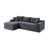 Compression Cloud Sectionals, Corduroy L Shape Modern Sofa For Home