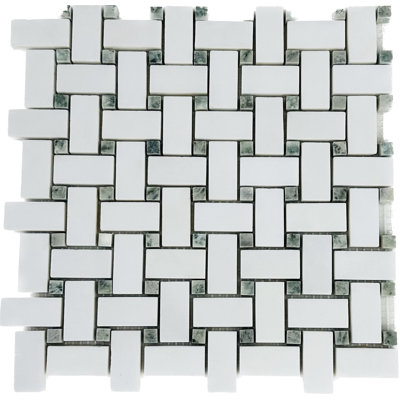 Échantillon - Carrelage mosaïque en pierre naturelle de 1 po x 2 po