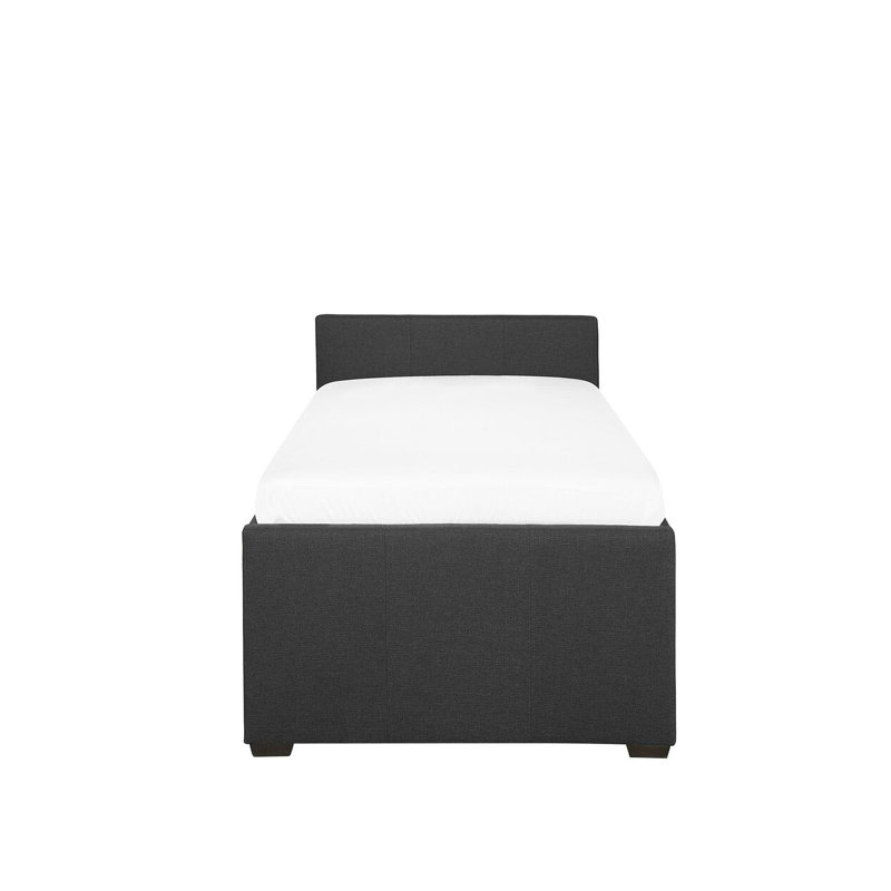 Shannen Upholstered Twill Bed, Grey