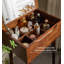 Solid Wood Vanity with Mirror and Seat
