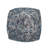 Modern Square Pouf, Blue