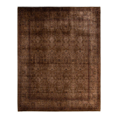 Yemisi One-of-a-Kind 8' 2" X 10' 2" New Age Wool Area Rug Brown