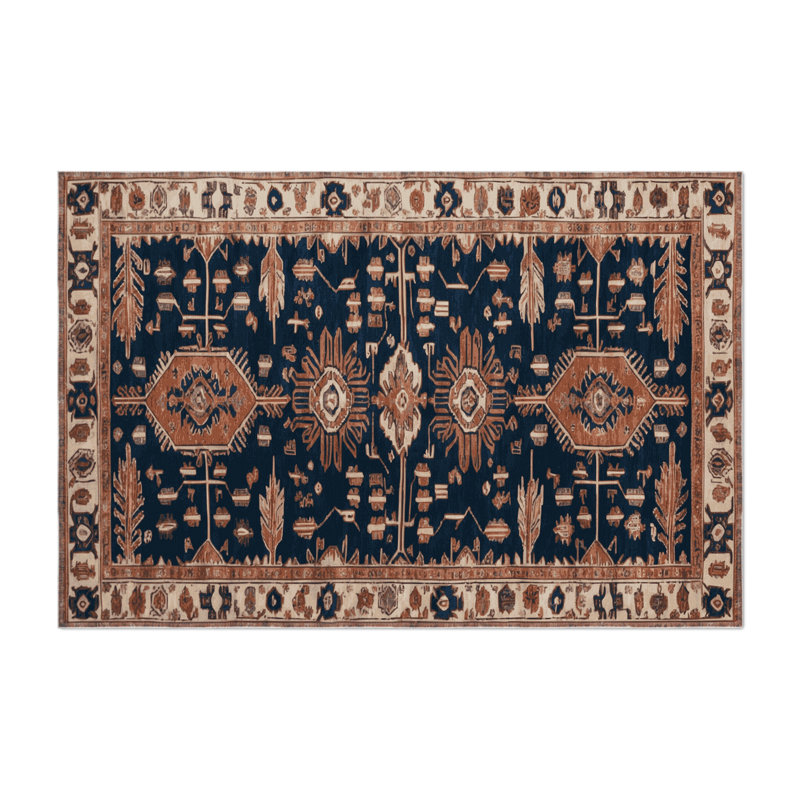Tapis d'intérieur et d'extérieur brun Persian, Rectangulaire 2 pi x 3 pi