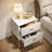 Modern Nightstand with 2 Drawers, Bedside Table-208821822-235660578