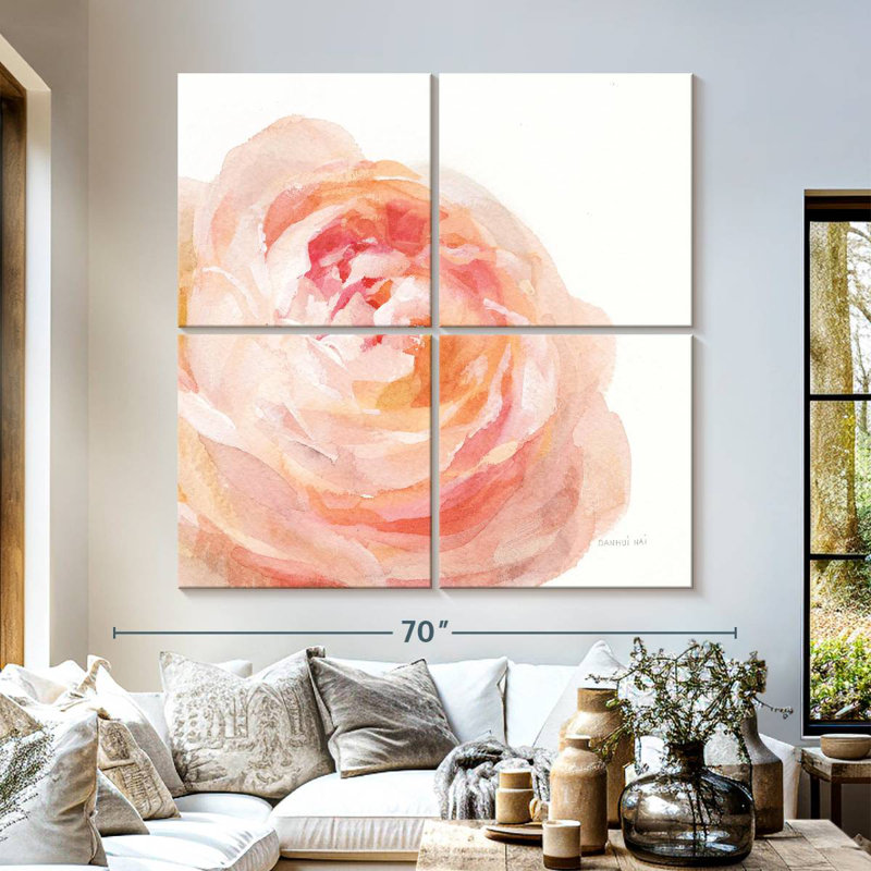 Harnek Garden Rose On White