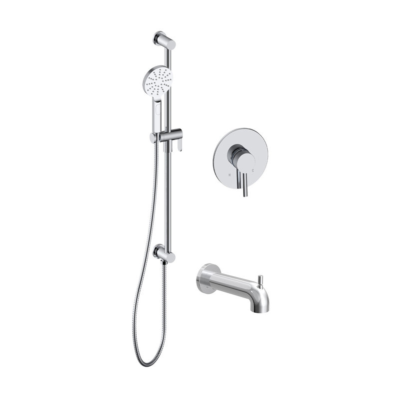 Ensemble de robinet de baignoire-douche Vanda, Chrome