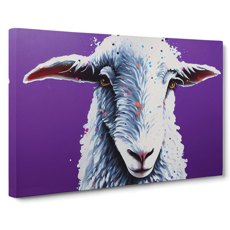Colourful Sheep Vol.2 - Wrapped Canvas, 35cm H x 50cm W x 3cm D