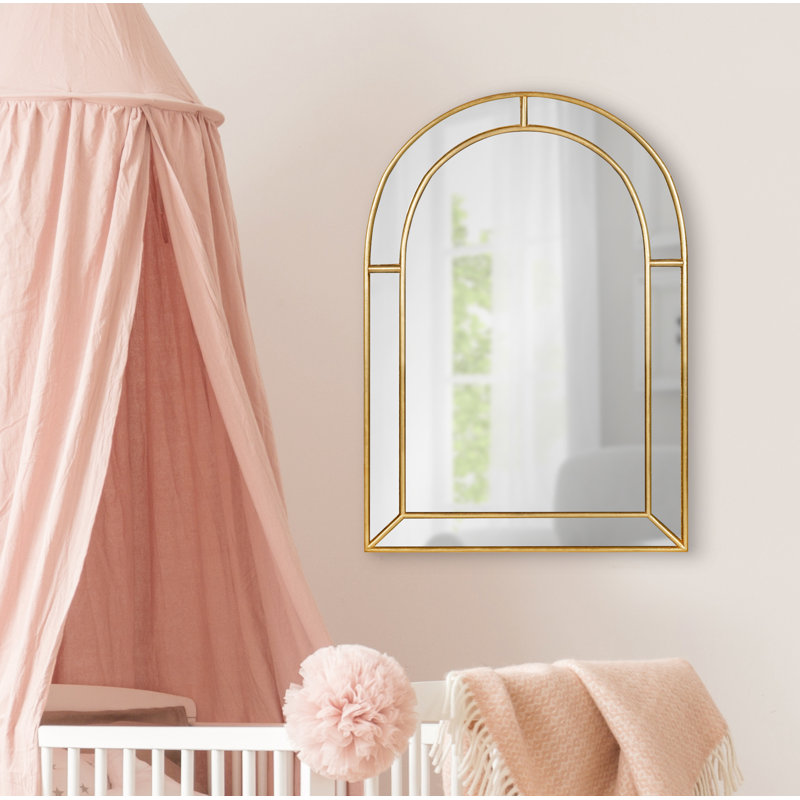 Miroir d'appoint Iris, H 24 po x l 18 po, Doré