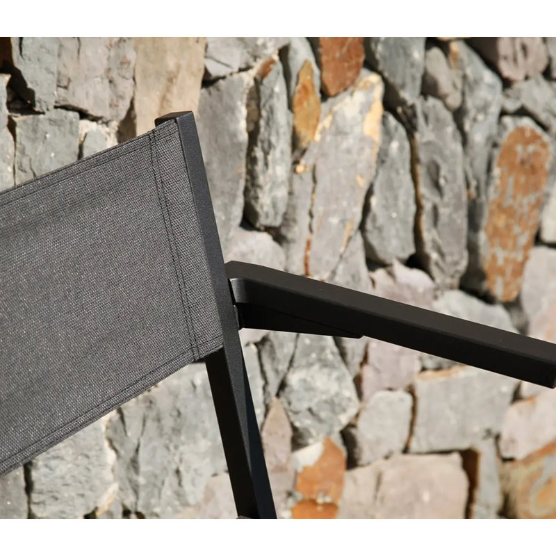 Equinox Outdoor Bar Stool, Graphite, Carbon