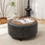 Repose-pieds de cocktail rond avec rangement Eniyah-2098988779