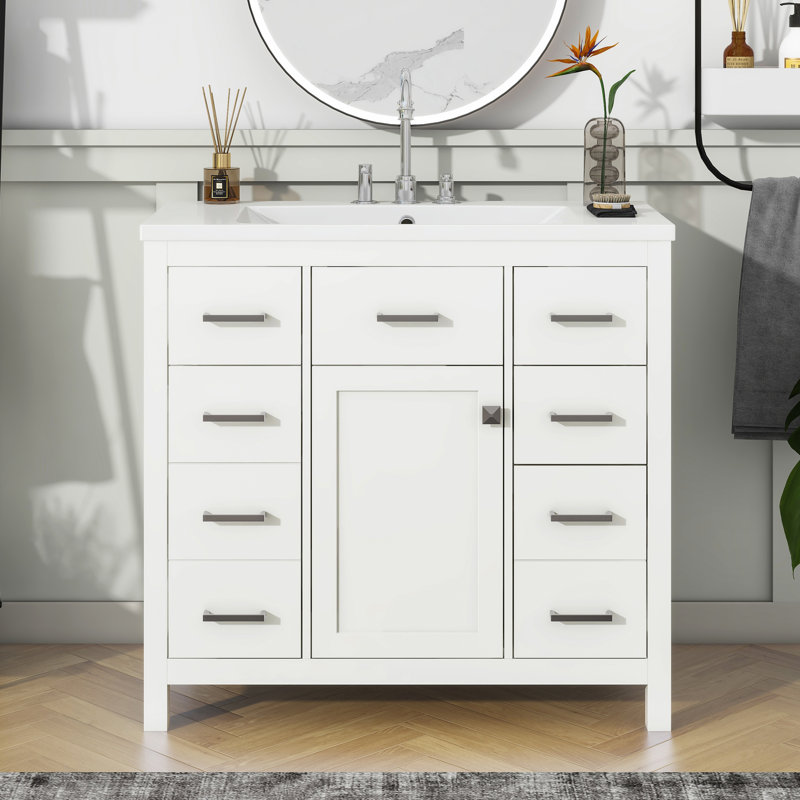 Meuble-lavabo simple 36 po avec comptoir