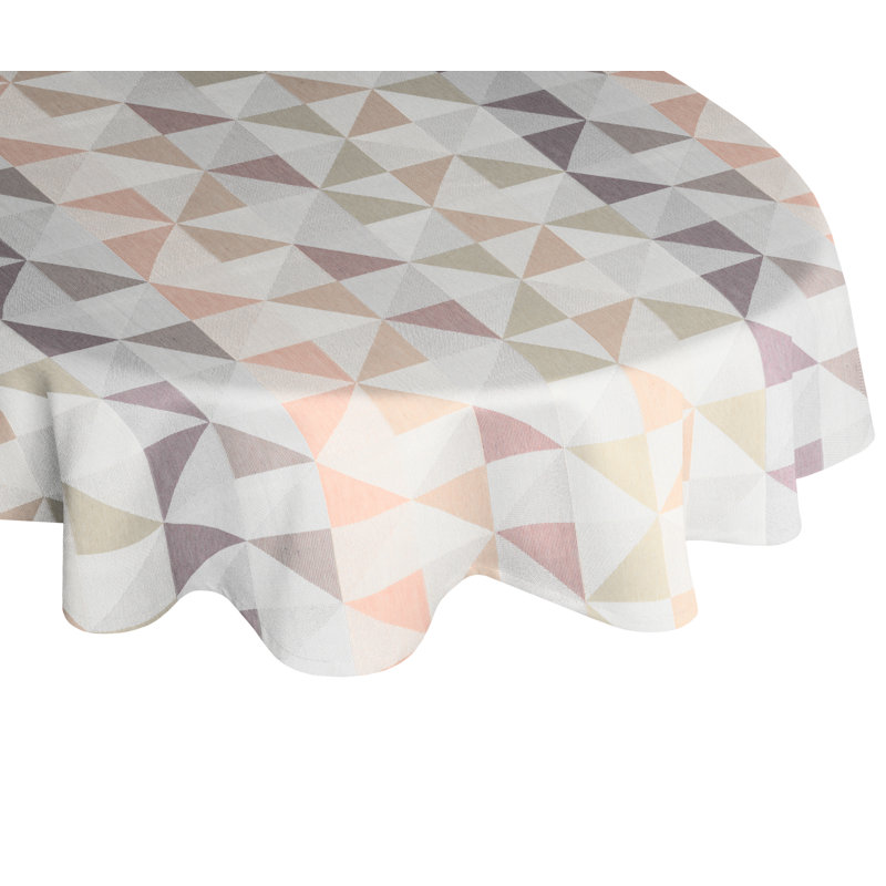Gareth Tablecloth, Pink/Grey/Beige
