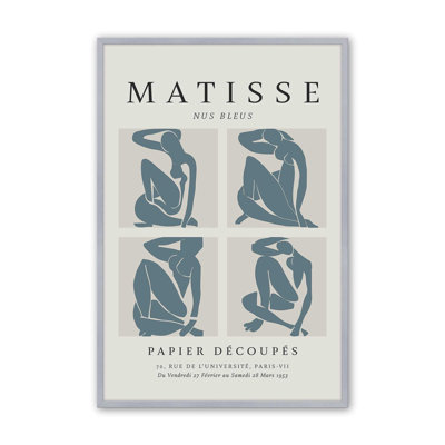 Nus Bleus Matisse Fine Art Poster v2, reproduction dans un cadre