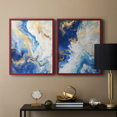ABSTRACT Series CD III - Reproduction encadrée de qualité supérieure - prête à être accrochée - aucun clou requis - aucun clou requis