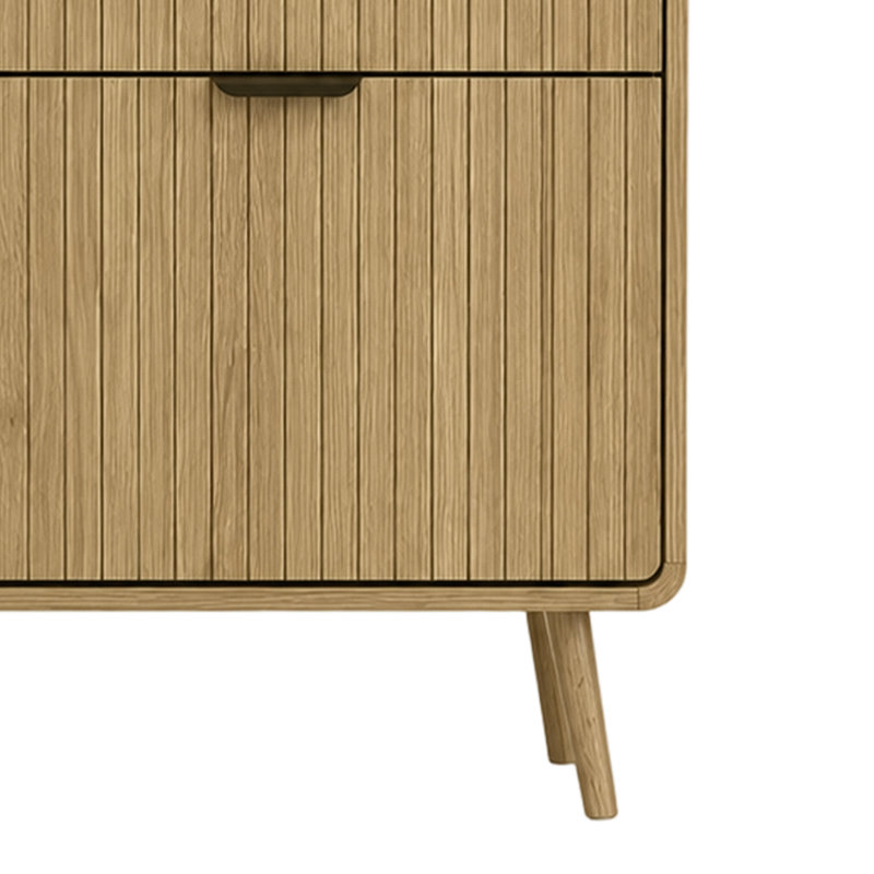 Slim Freestanding Shoe Cabinet for Entryway – Narrow Wooden Hallway Organizer, Natural Wood Color