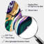 Mauve, vert et or Bold Strokes I - Grande horloge murale mauve - forme unique-906081882