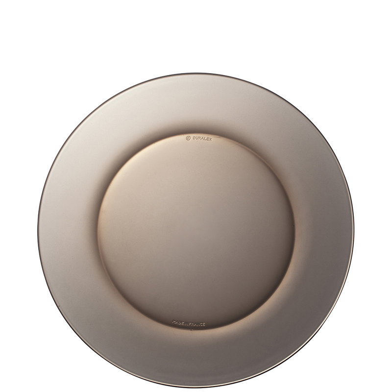 Assiette plate 9 po Duralex Lys, Gris