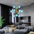 Tigane 12 - Light Glass Dimmable Sputnik Modern Linear Chandelier-1798736264