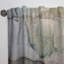 Gris et vert liquide Art I - Rideau abstrait - Velours obscurcissant - 1 panneau-70404980