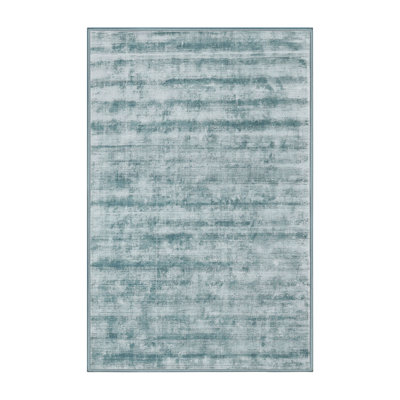 Tapis contemporain bleu ciel