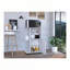 Chariot de cuisine à pince avec espace de comptoir à micro-ondes, armoire de rangement à une porte et 2 tablettes ouvertes-822012939