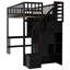 Lit mezzanine simple avec bibliothèque, tiroirs, bureau et garde-robe envoûtants - à assembler depuis plus de 6 ans