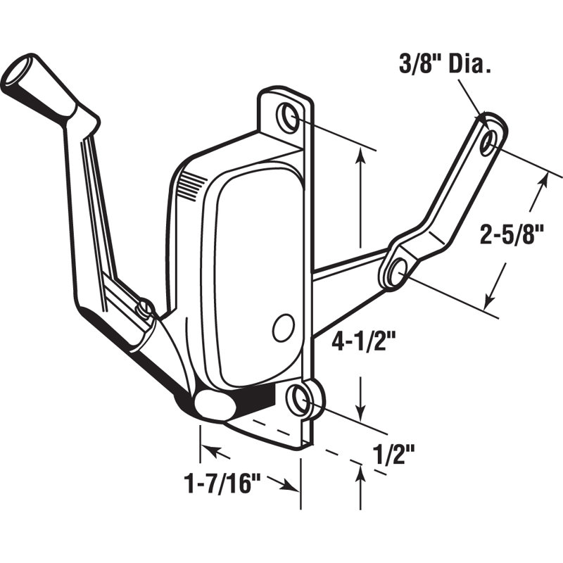 Prime-Line Right-Hand Awning Window Operator, Andersen (Single Pack)