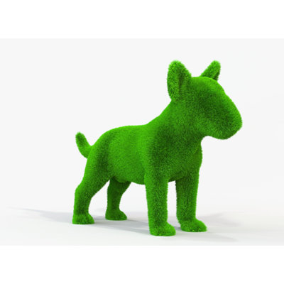 Outdoor Animal Giant Bull Terrier Topiary Green Figures