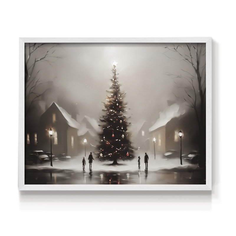 «Chirstmas Art» - DCCCL XXVII - Reproduction encadrée - Restickable, H 22 po x l 28 po, Blanc