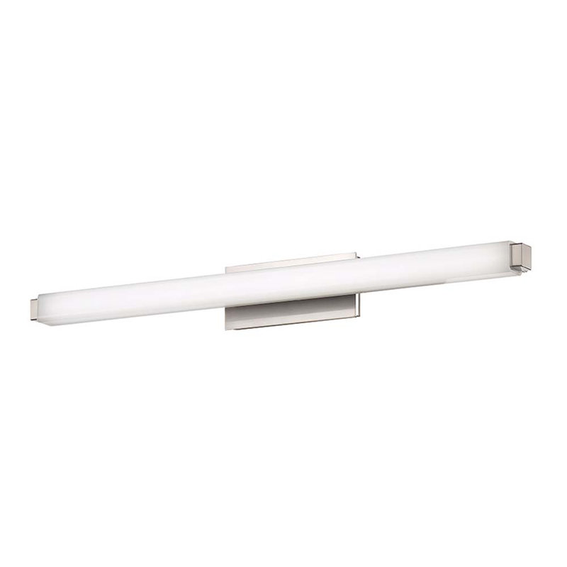 Vogue 1 - Light LED Flush Mounted Sconce, 3" H x 25.75" W x 3.38" D, Brushed Nickel, 3000K