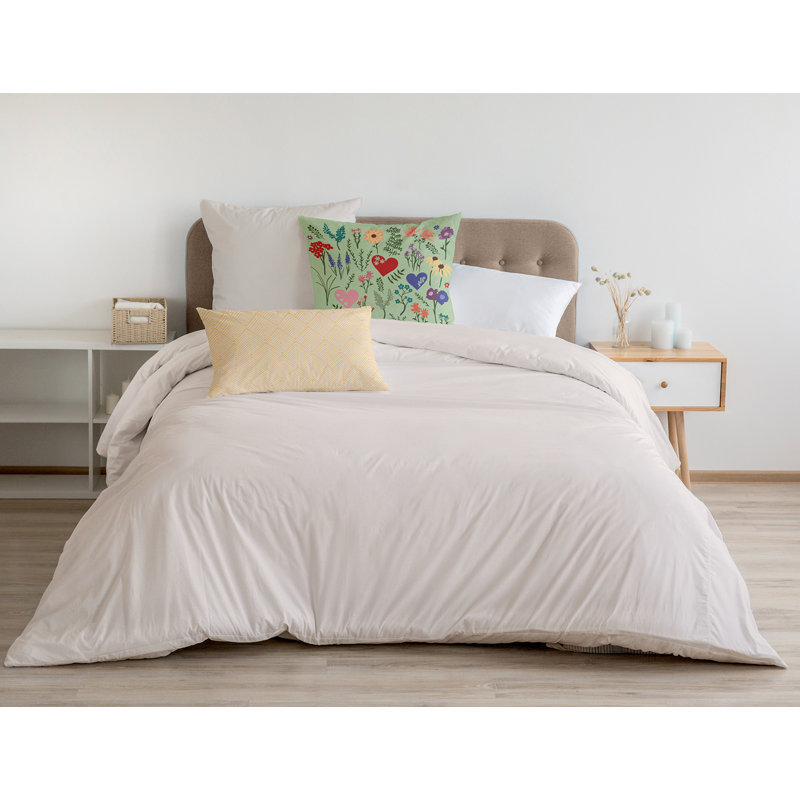 Coussin décoratif Valentine Garden, Vert clair, 20 po x 20 po