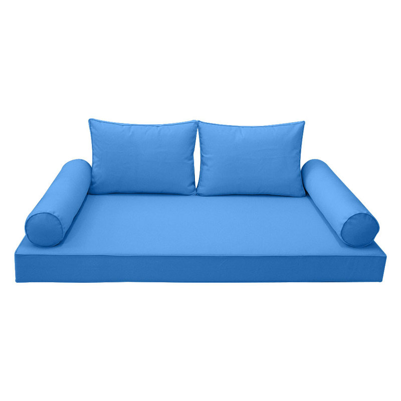 Outdoor Daybed Seat / Back Cushion, Blue