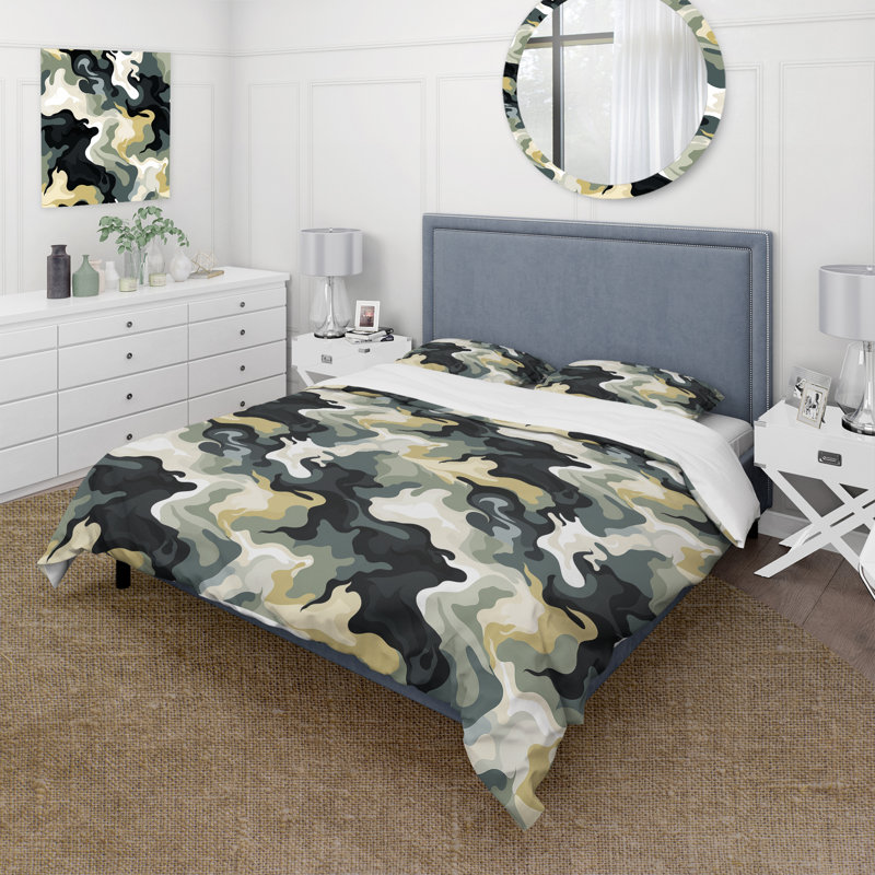 Ensemble de housse de couette Industrial Edge, Housse de couette simple + 1 taie décorative stan