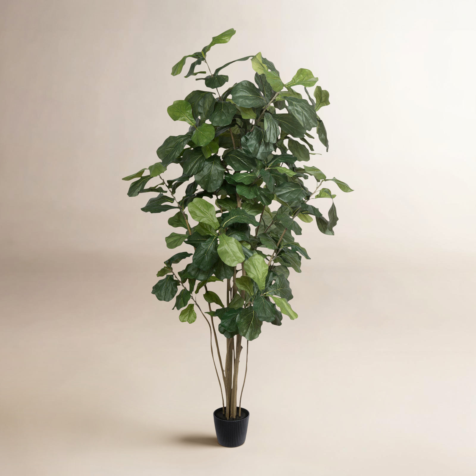 Faux Fiddle Leaf Fig Tree in Pot, 84" H x 40" W x 40" D