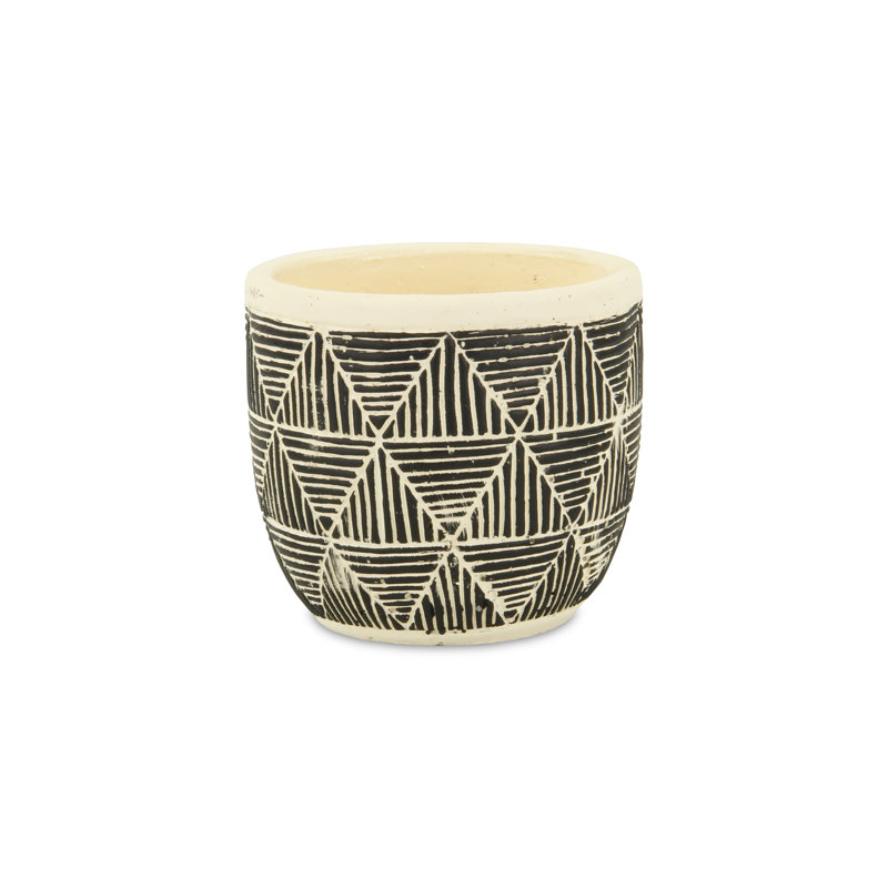 Handmade Pot Planter, 4" H x 4.5" W x 4.5" D