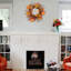 Handcrafted Faux Lighted Maple Polyester 45cm Wreath