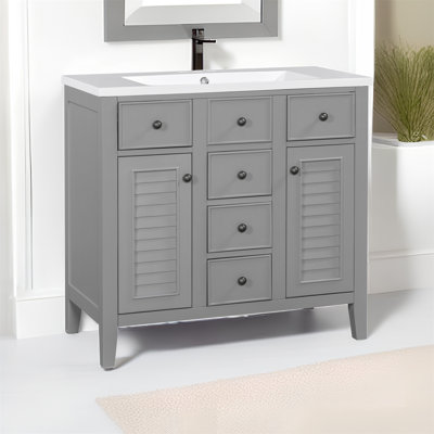Ensemble de meuble-lavabo simple 35 po Kayoni