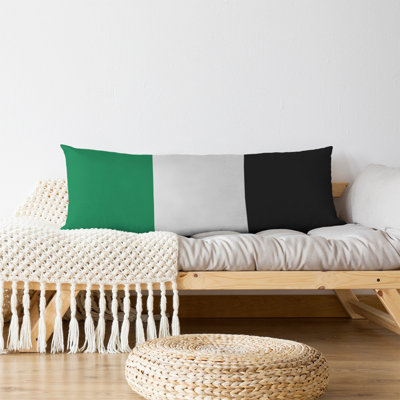 Boston Basketball Striped Lumbar Pillow