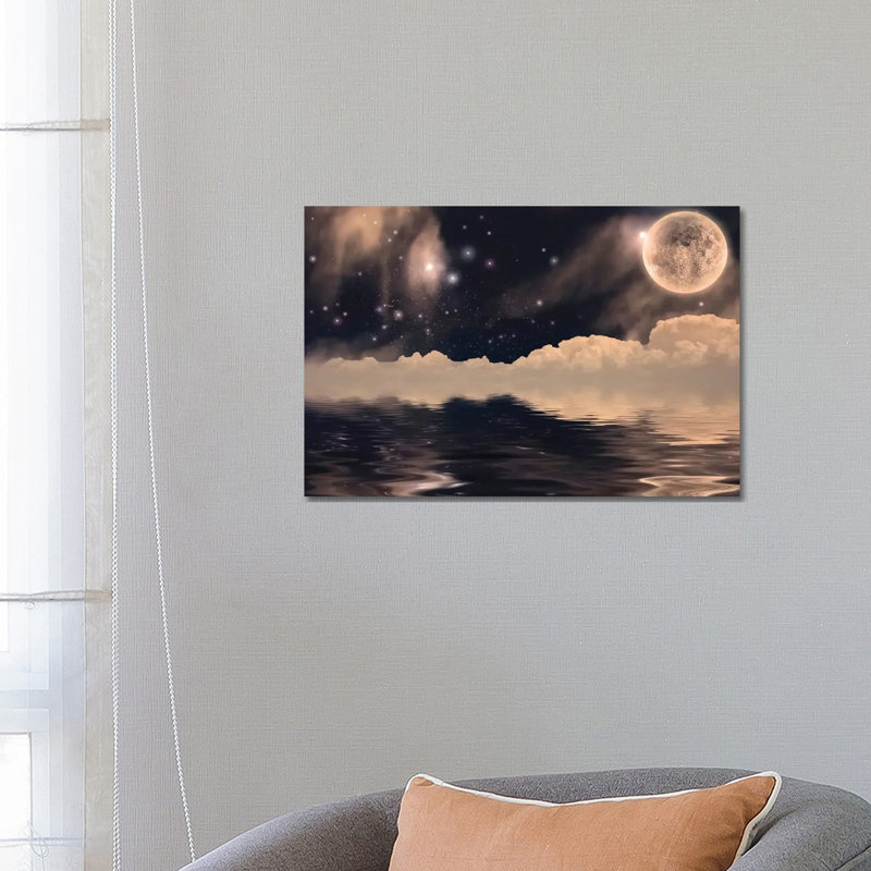 Fanastic Moon Landscape by Bruce Rolff - Wrapped Canvas Print, 66.04 cm H x 45.72 cm W x 3.175 cm D