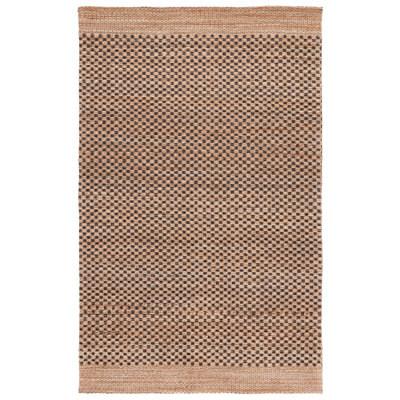 Natural Fiber Flatweave Jute & Cotton Abstract Rug