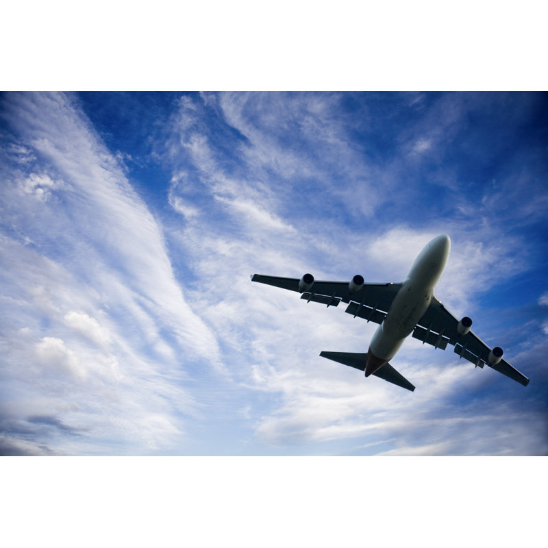 Jumbo Jet Take off - Photographie sur toile tendue, H 8 po x l 12 po