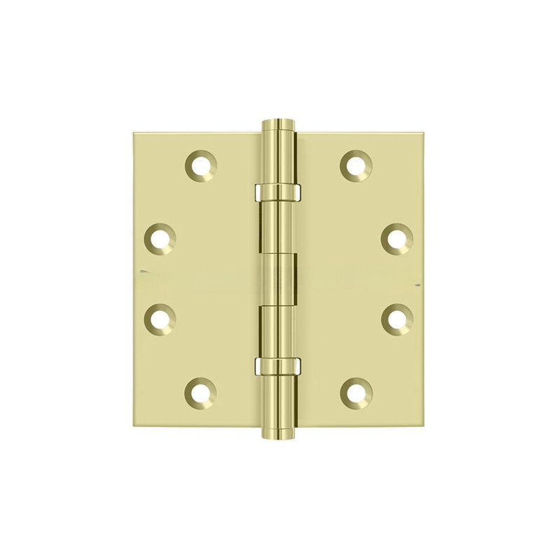 102'' x 102'' Butt Bearing Hinge, Unlacruered Brass