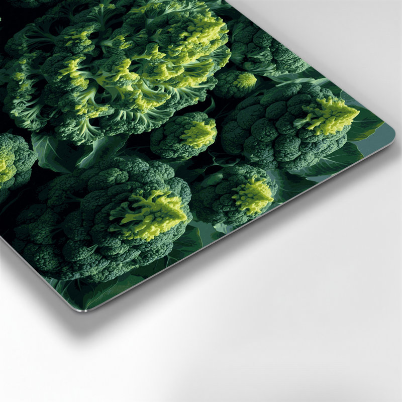 Légumes, art mural vert en métal Romanesco, H 16 po x l 20 po