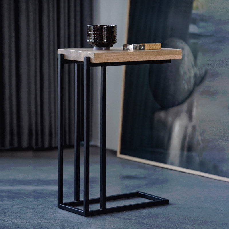 Oak Wood Side Table Large