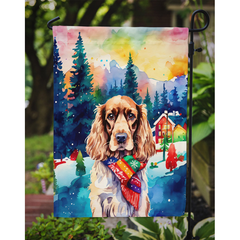 Double Sided Polyester Christmas, 15.5'' H x 11.25'' W