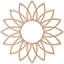 16"OD x 5 5/8"ID x 3/8"T Daisy Wood Fretwork Pierced Ceiling Medallion, Birch-59356317-59356303