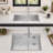 Durable Stainless Steel Double Bowl Kitchen Sink with Deep Basins and Soundproofing for Efficient Daily Use