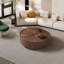 Table basse ronde moderne 39 "avec tiroirs