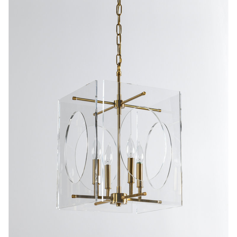 Tessa 4 - Light Metal Chandelier