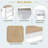 Buffet With Hutch And Foldable Dining Table, Storage Shelves, Side Hooks And A Cabinet With Sliding Doors-102119073
